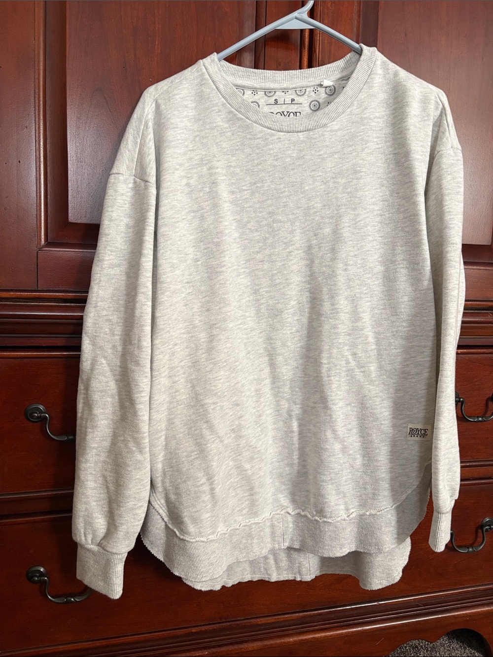 Women's Light Gray Crewneck Sweatshirt by Roxy